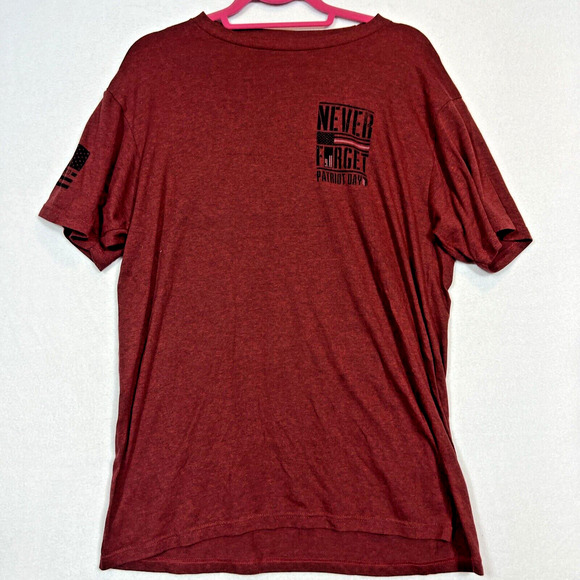 Howitzer Patriot MFG Patriot Day 9/11 Never Forget Red T-Shirt Men’s Large - Picture 1 of 4